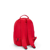 Kipling SEOUL S, Kleiner Schulrucksack mit 11-Zoll-Tabletfach, 14L, Red Rouge (rot)