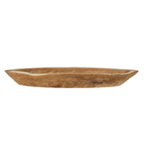 Bloomingville Laveen Tablett aus Teakholz, Natur, 60 cm für Servieren & Dekorieren