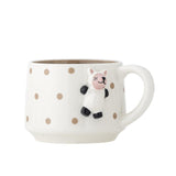 Bloomingville MINI Dolly Tasse mit Schaffigur verziert, Steingut, Kindertasse, dänisches Design