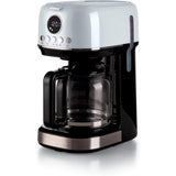 Ariete Moderna Filterkaffeemaschine, Weiß, 15 Tassen Kaffeemaschine, mit Glaskanne