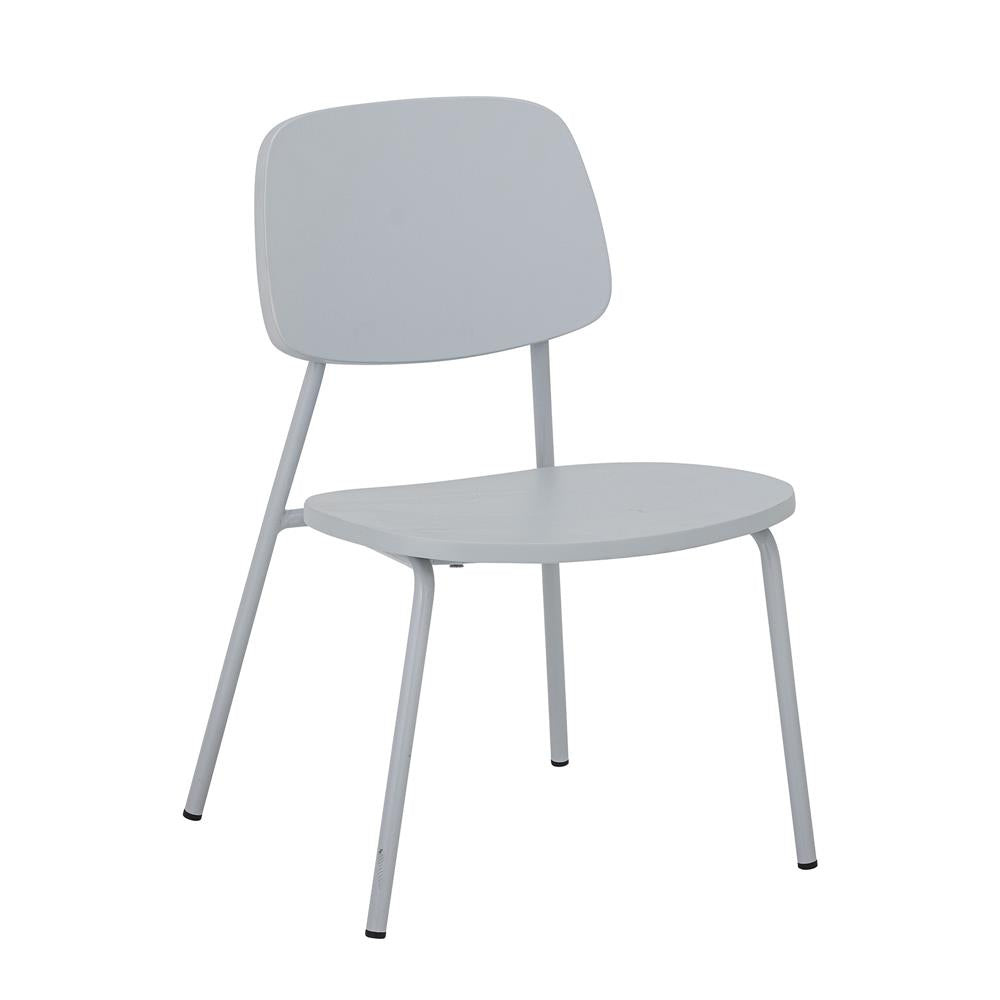 Bloomingville MINI Gugga Stuhl, kleiner grauer Kinderstuhl, aus Sperrholz und Eisen