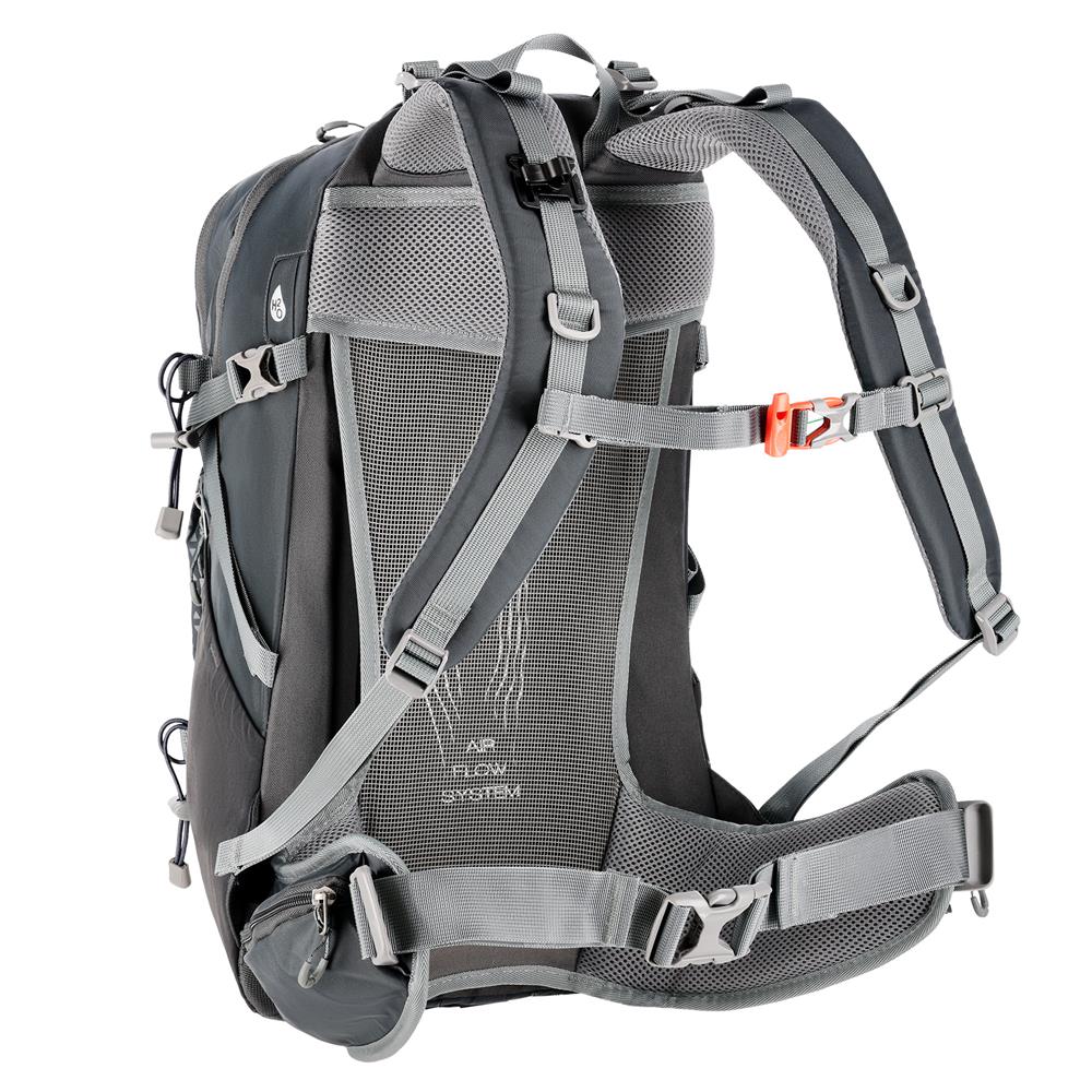 NILS CAMP Trekkingrucksack Wayfarer 35L in Grau - komfortabler Outdoor Rucksack mit Belüftung