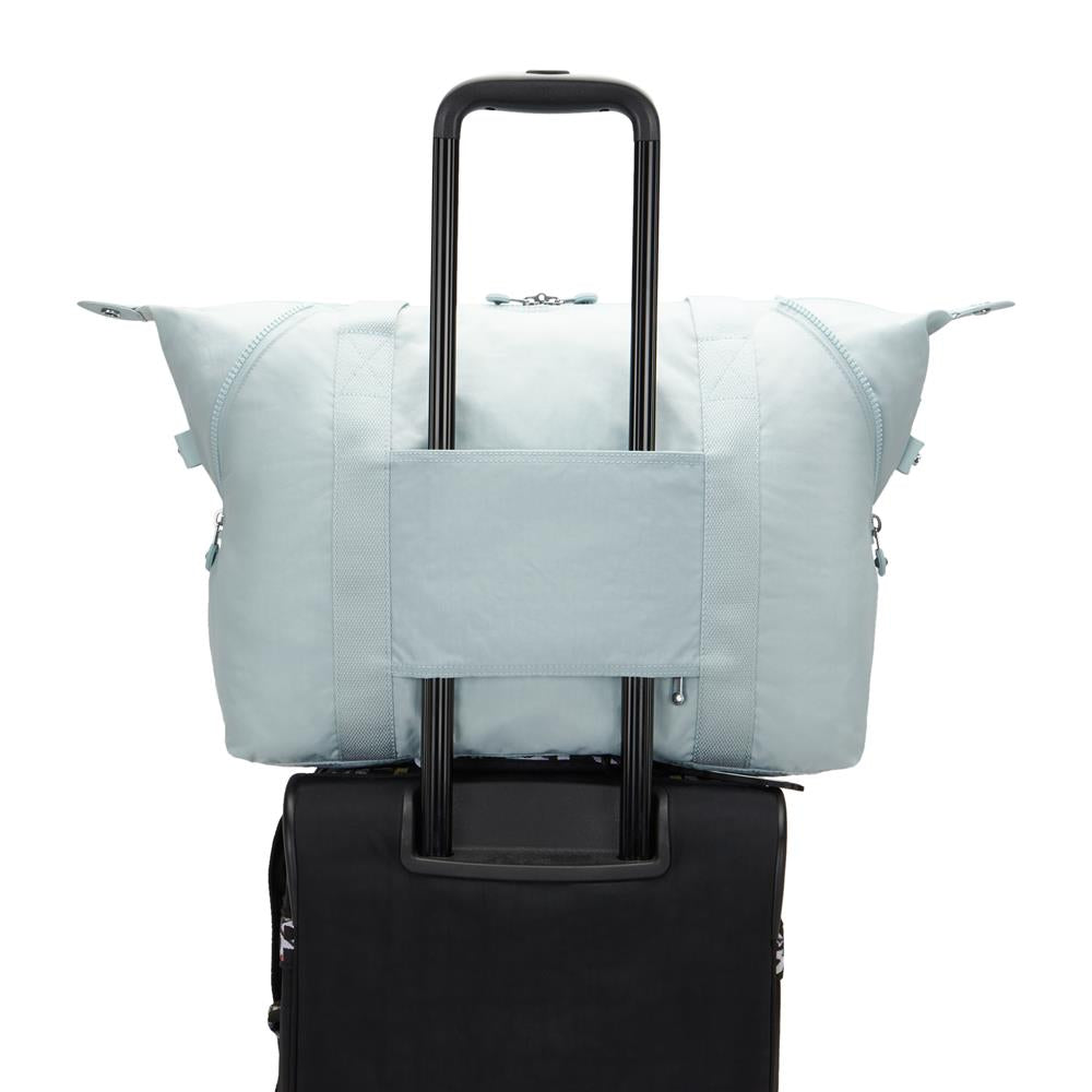 Kipling ART M, multifunktionale Tragetasche, Breezy Blue (blau), Reisetasche mit Trolleyhalterung