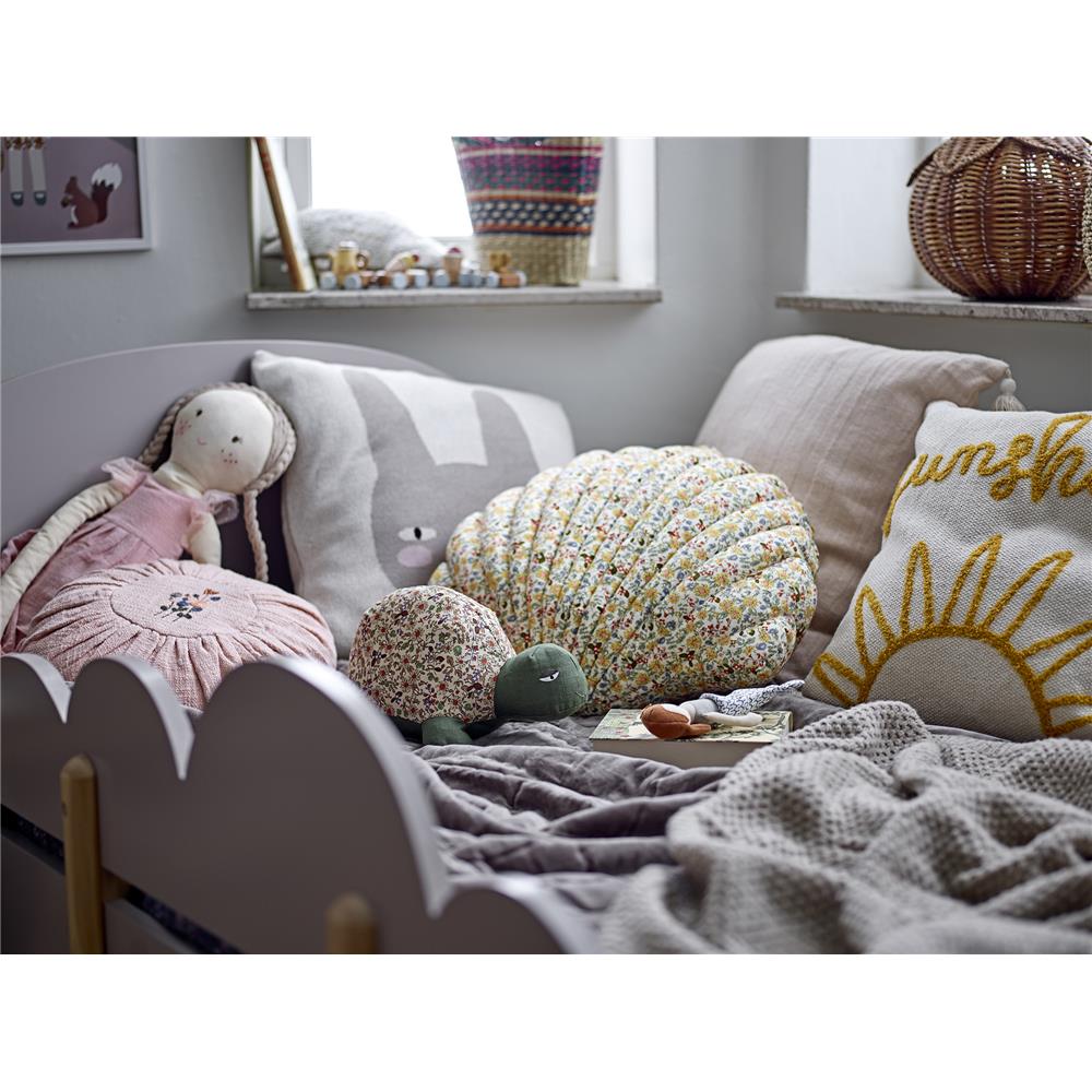 Bloomingville MINI Kissen Fro Muschel Gelb 50 x 50 cm Kuschelkissen Bodenkissen Kinderzimmer