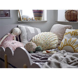 Bloomingville MINI Kissen Fro Muschel Gelb 50 x 50 cm Kuschelkissen Bodenkissen Kinderzimmer