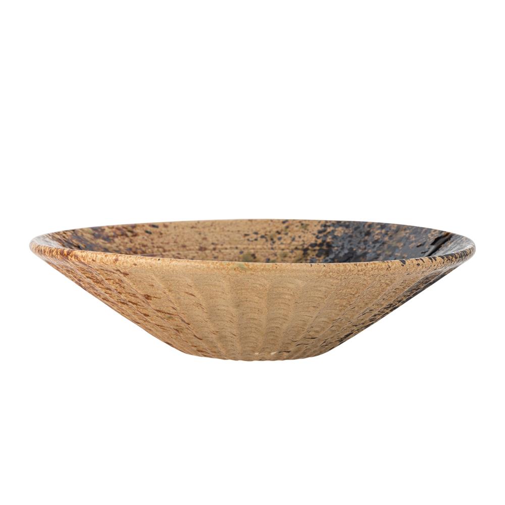 Bloomingville Larken Servierplatte Steingut reaktive Glasur 25 cm