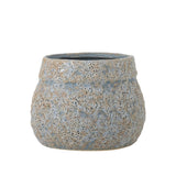 Bloomingville Mayia Blumentopf Grau Steingut 16 cm Übertopf