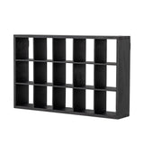 Bloomingville Olinn Regal schwarz aus Tannenholz – Wandregal für Küche & Wohnzimmer