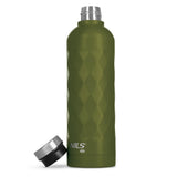 NILS CAMP Trinkflasche 750 ml Edelstahl Grün auslaufsicher isoliert BPA-frei