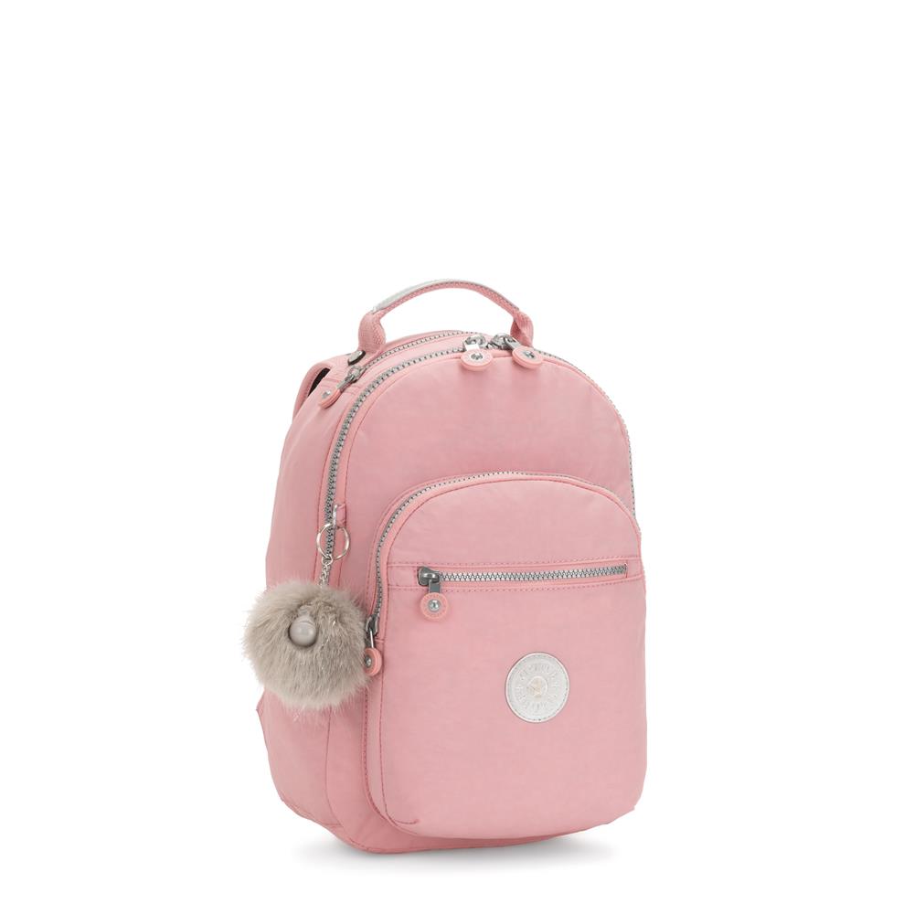 Kipling SEOUL S, Kleiner Schulrucksack mit 11-Zoll-Tabletfach, 14L, Bridal Rose (rosa)