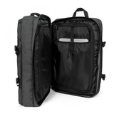 Eastpak TRAVELPACK, Großer Rucksack, Black Denim (grau), 42L, mit Laptopfach