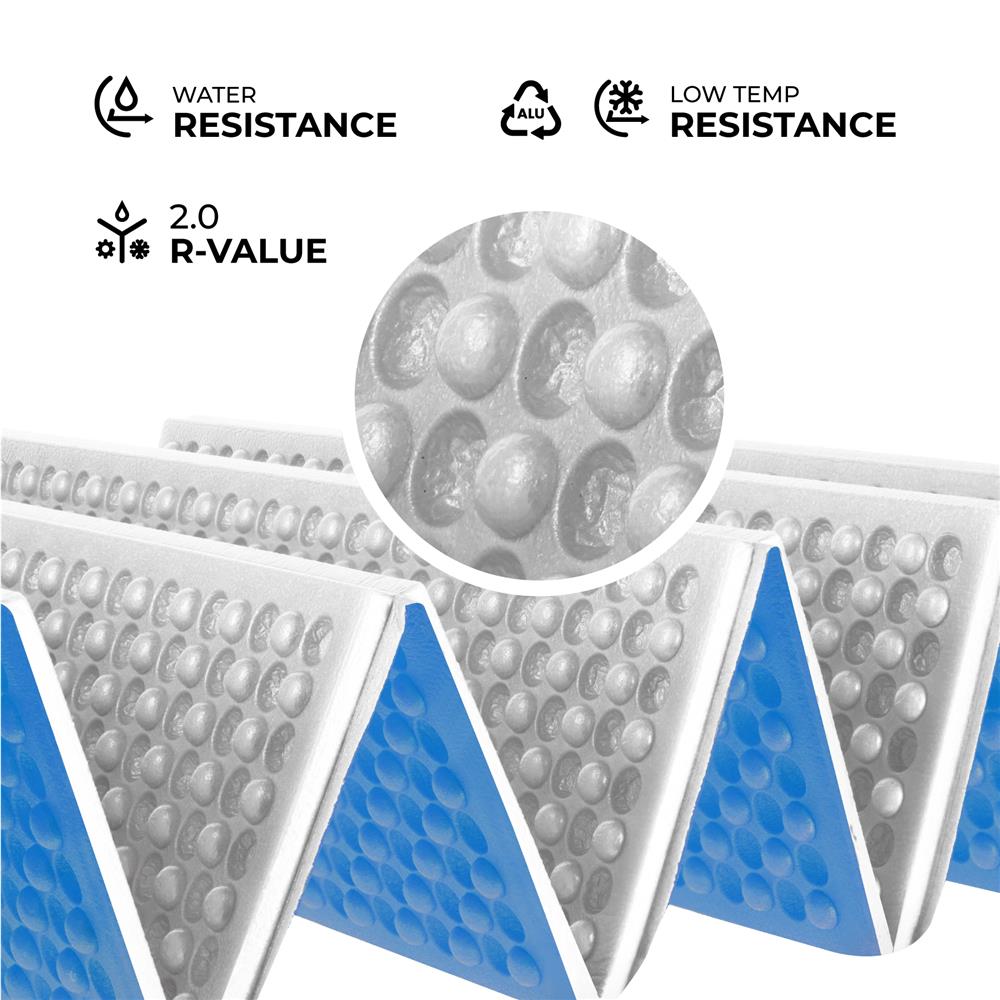 NILS CAMP Campingmatte faltbar 195 cm in Blau - isolierende Outdoor Matte für Trekking & Camping