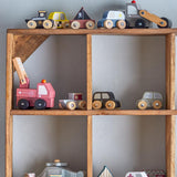 Bloomingville MINI Avin Spielzeugauto 6er Set Bunt Holz 6cm