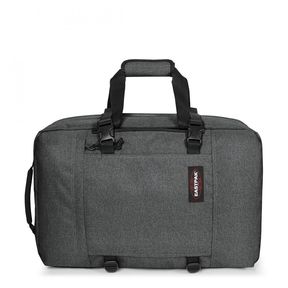 Eastpak TRAVELPACK, Großer Rucksack, Black Denim (grau), 42L, mit Laptopfach