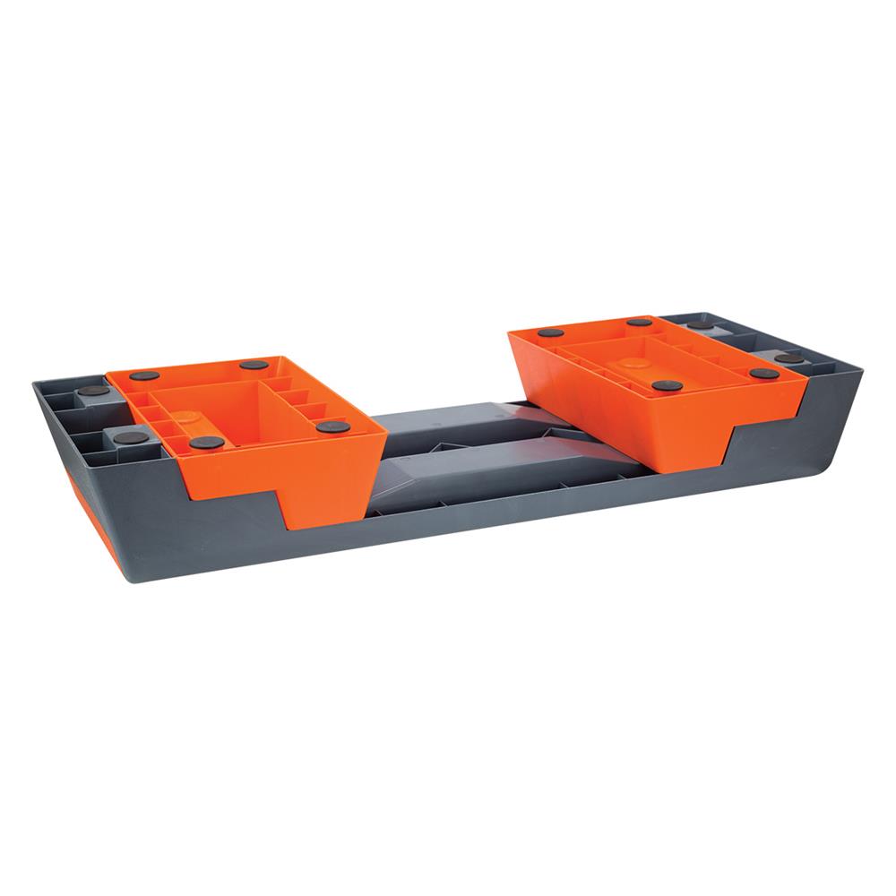 Aerobic-Steppbrett Schwarz/Orange höhenverstellbar bis 300 kg | HMS Premium AS007
