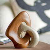 Bloomingville Esad Dekofigur, Braun, Polyresin, 21,5 cm hoch, nordisches Design