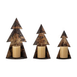 Bloomingville Rony Dekobaum – 3er Set aus Eisen in Braun, modern & rustikal