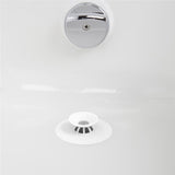 Umbra Flex Badewannenstöpsel, Haarsieb, Abflusssieb für Dusche, Badewanne, Waschbecken, in Weiß