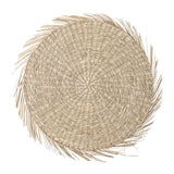 Bloomingville Tischset aus Seegras, 38 cm rundes Platzdeckchen