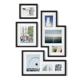 Umbra Mingle Galerie Bilderrahmen-Set und Fotocollage in Schwarz, 4-teilig