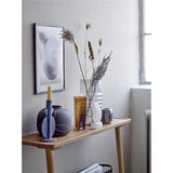 Bloomingville Vase Niza 20 x 16,5 cm Schwarz Terrakotta Blumenvase Dekovase dänisches Design