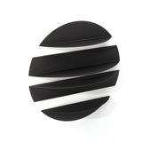 Umbra Solis Wandregal in Schwarz, rundes Metallregal mit 4 separaten Ablageelementen