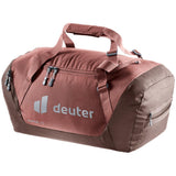 deuter Duffel 70, Reisetasche, caspia-raisin (braun), mit Seitentasche und Netzinnentasche