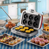 Ariete Party Time 3in1 Snack Maker, Rot, Donuts, Sandwiches, Cookies, Retro-Design, 50er Jahre-Stil