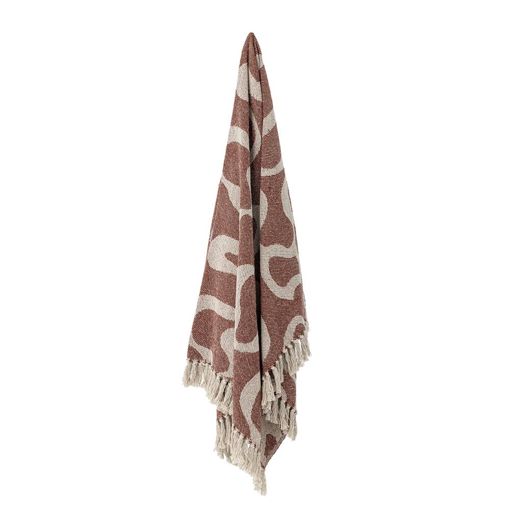 Bloomingville Salobre Decke Braun Baumwolle Wohndecke 160x130cm