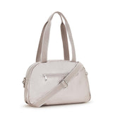 Kipling COOL DEFEA, Mittelgroße Schultertasche, Metallic Glow (beige), Umhängetasche