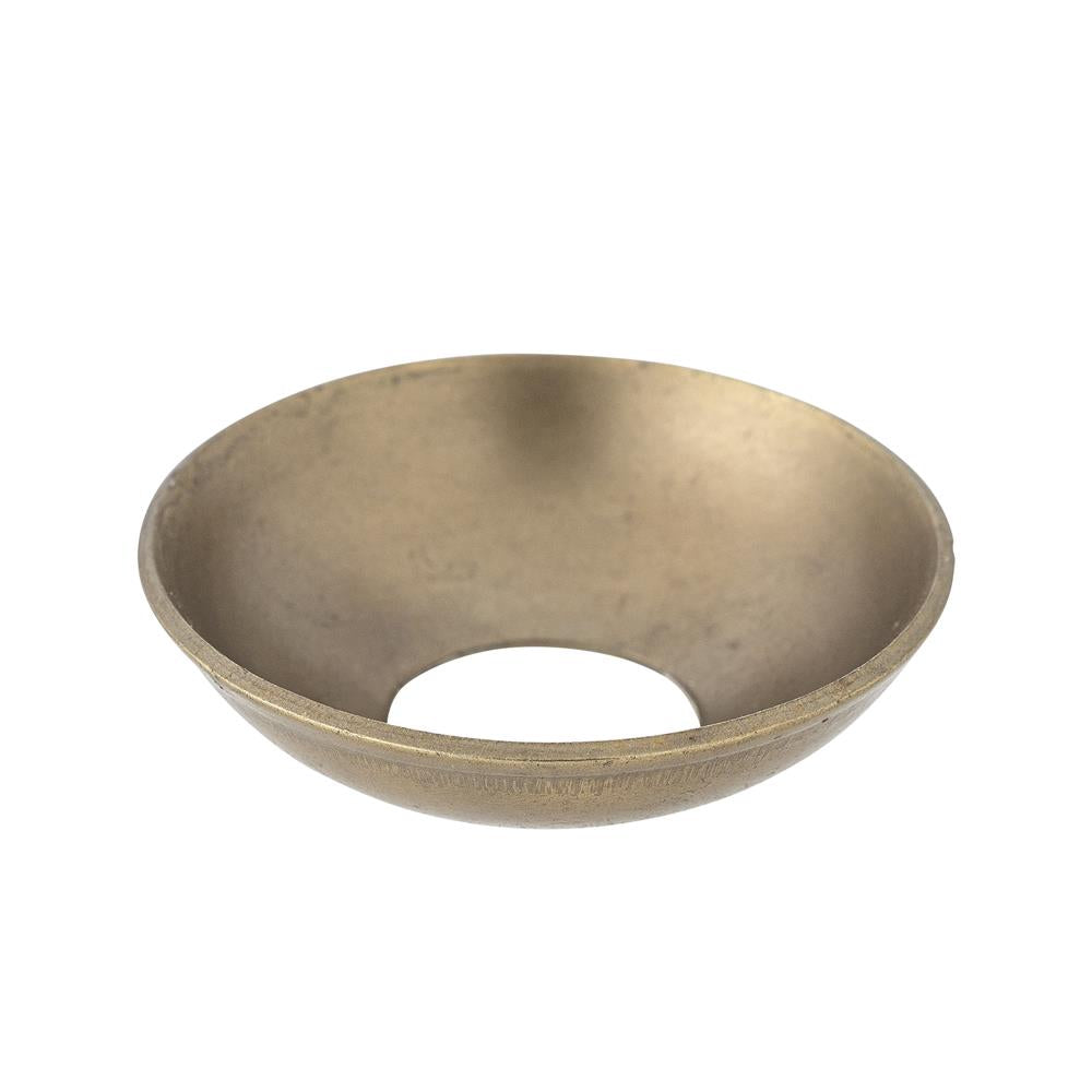 Bloomingville Fargo Kerzenmanschette aus Metall in Gold – Kerzenring für Tischdeko