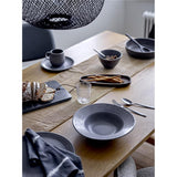 Bloomingville Raben Servierschüssel Grau Steingut 25 x 6 cm Schale Dänisches Design