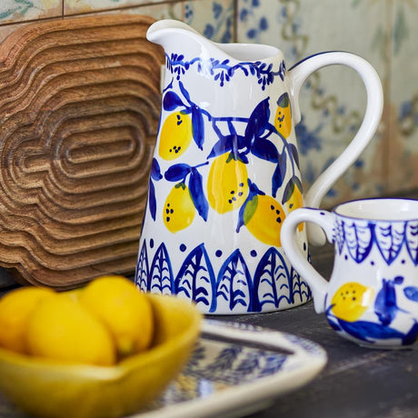 Bloomingville Maxima Krug blau Steingut D12xH22 cm 1465 ml