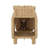 Bloomingville MINI Soffe Hocker mit Stauraum, Natur, Rattan, L53xH30xW24 cm