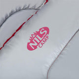 NILS CAMP Schlafsack Größe L Dunkelrot-Grau - Mumienschlafsack für Outdoor, Trekking & Camping