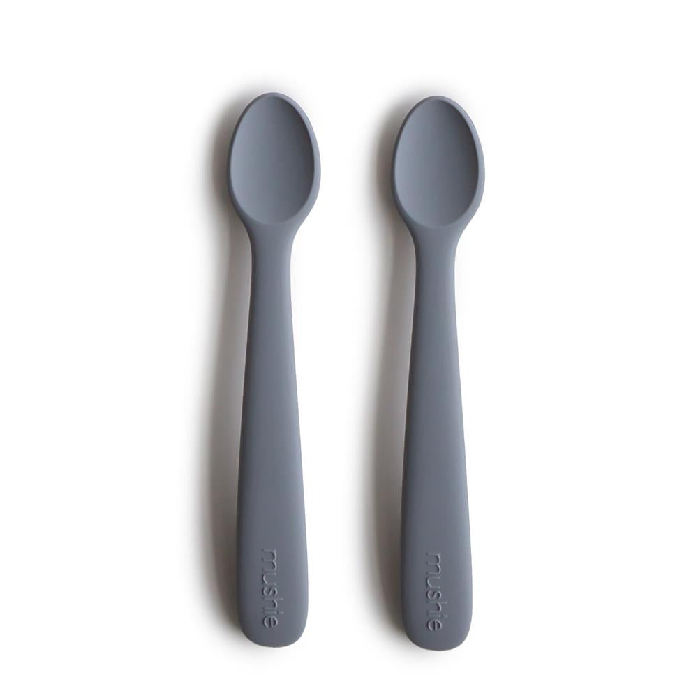 Mushie Silikon-Babylöffel 2er Set, Tradewinds, BPA-frei