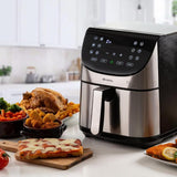 Ariete Airy Fryer Metal, Silber, Heißluftfritteuse, 7L, 1800W
