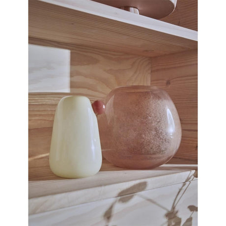 OYOY Lasi Vase Medium 25 x 21,5 cm Rosa Glas Blumenvase Dekovase