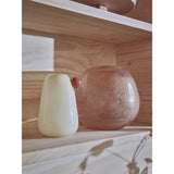 OYOY Lasi Vase Medium 25 x 21,5 cm Rosa Glas Blumenvase Dekovase