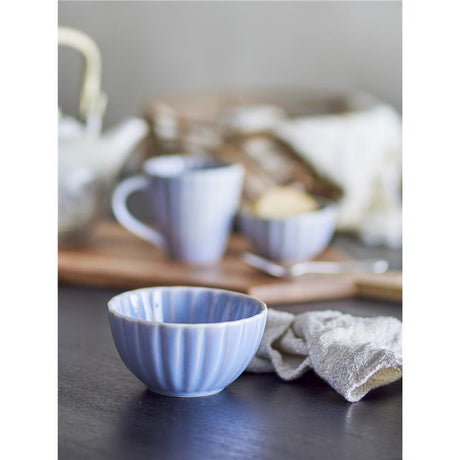 Bloomingville Latina Schale, Blau, Steingut, 400 ml, dänisches Design