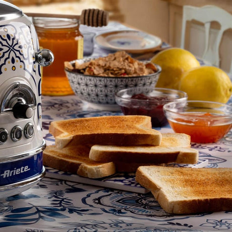 Ariete Capri Toaster, Mediterranes Design, 2-Scheiben-Toaster mit 6 Bräunungsstufen