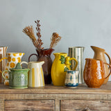 Bloomingville Allium Milchkännchen Zuckerdose Steingut blau 2er Set