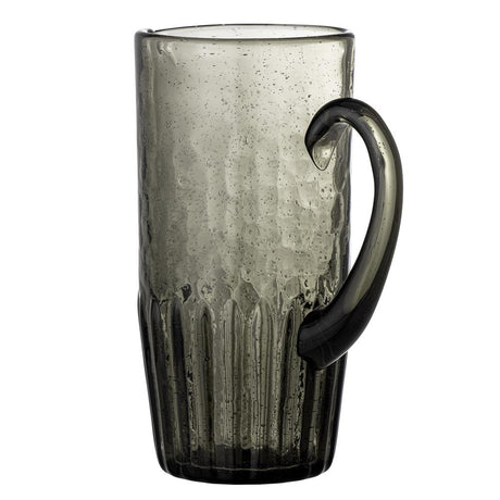 Bloomingville Anora Krug Grau 1L Kanne aus mundgeblasenem Glas dänisches Design