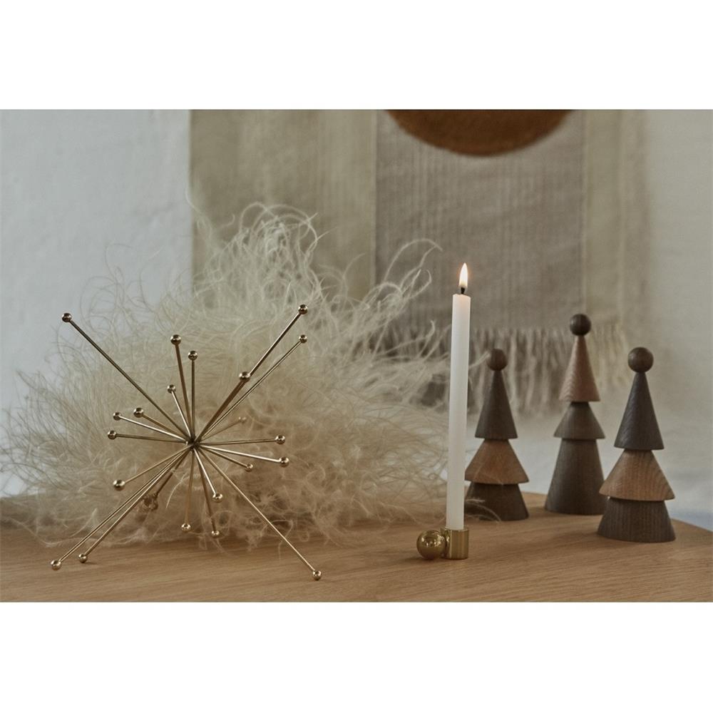 OYOY Pearl Christbaumspitze Gold Stahl 24 x 23 x 23 cm Weihnachtsschmuck