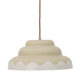 Bloomingville Lacya Hängeleuchte Natur Metall D40xH18 cm – moderne runde Pendelleuchte