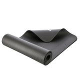 Yogamatte 183 x 61 x 1,2 cm Fitnessmatte Schwarz Gymnastikmatte rutschfest | HMS YM07