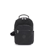 Kipling SEOUL S, Kleiner Rucksack, Black Noir (schwarz), 14L, mit 11-Zoll-Tabletfach