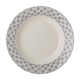 Bloomingville Elsa Pastateller in Grau gemustert 28cm aus Steingut im dänischen Design