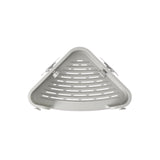 Umbra Flex Eckduschablage zum Kleben, in Grau, rostfreies Eckduschregal, ohne Bohren