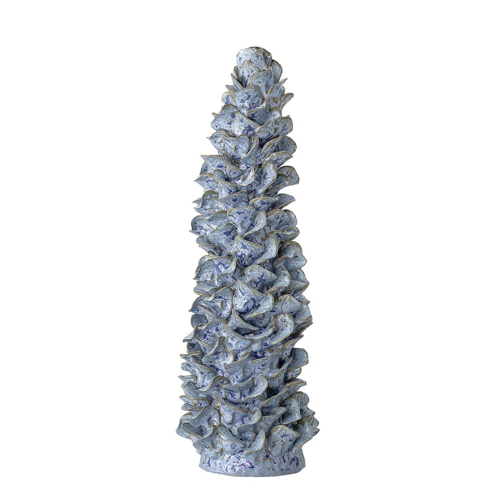 Bloomingville Kawal Dekobaum in Blau 41cm aus Steingut
